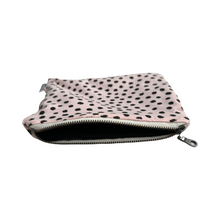 Load image into Gallery viewer, Large Zipper Pouch - Pink Dots
