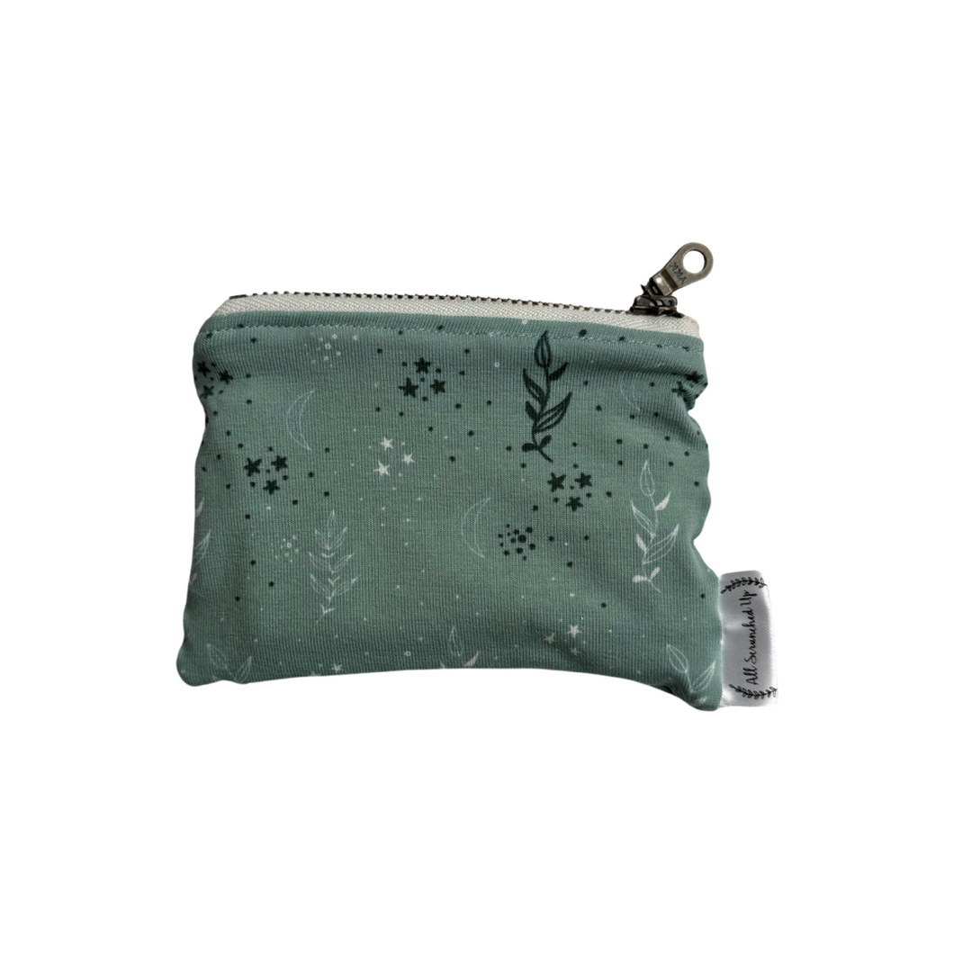 Small Zipper Pouch - Mint Leaves