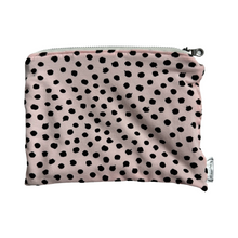 Load image into Gallery viewer, Large Zipper Pouch - Pink Dots
