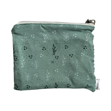 Load image into Gallery viewer, Large Zipper Pouch - Mint Leaves
