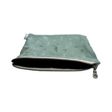 Load image into Gallery viewer, Large Zipper Pouch - Mint Leaves
