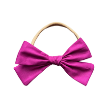 Load image into Gallery viewer, Magenta Large Bow
