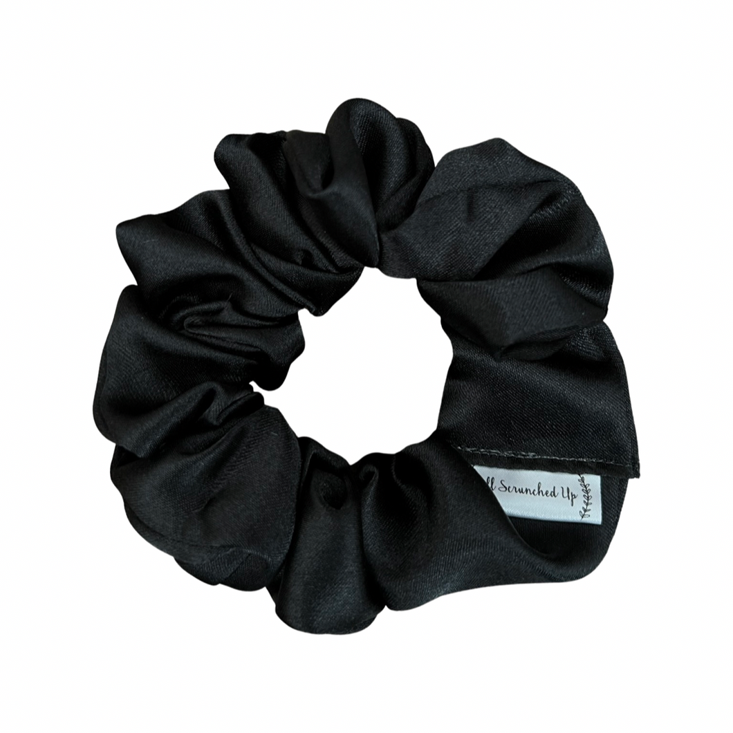 Oversized Black Silk