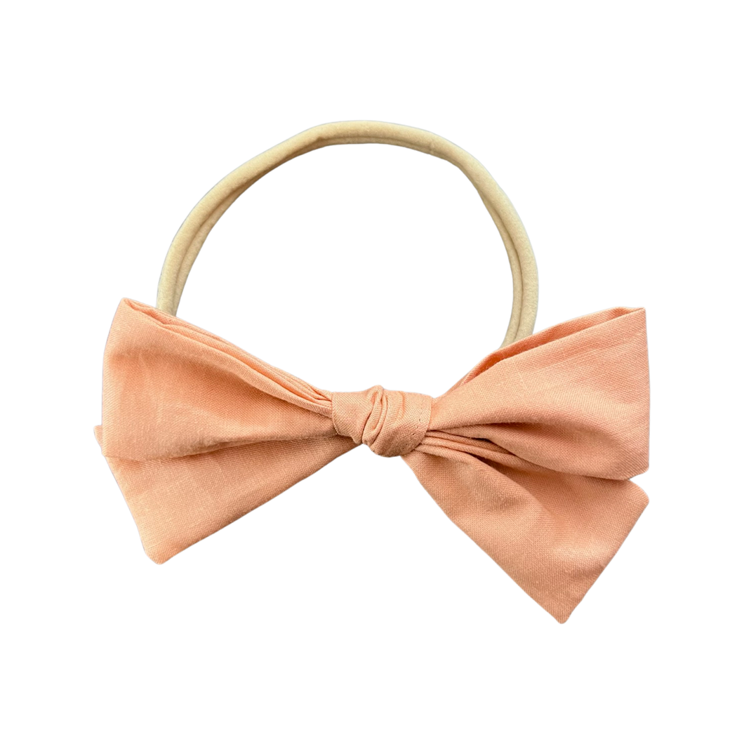 Apricot Large Bow